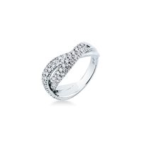 Anillo Mirco Visconti Mujer in Oro blanco Diamante CP581